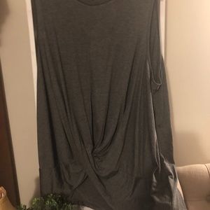 Plus size charcoal tank